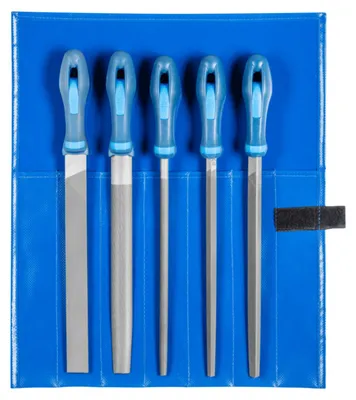 Image de PFERD Jeu de limes d'usinage WR 5 pièces dans pochette plastique 250 mm coupe 1 pour l'enlèvement de matière grossier, l'ébauche