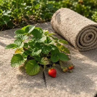 Produktbild von Schapenwolldecke, 80 x 500 cm - 100% Schafwolle - Natürlicher Schneckenschutz