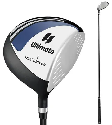 Image de Driver de golf pour hommes, 460 cc, pour droitiers, en alliage d'aluminium, de couleur blanche et noire