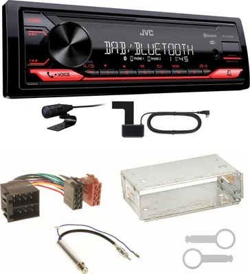 Produktbild von JVC KD-X272DBT Digitalradio USB FLAC Einbauset für Seat Ibiza 6L Arosa Cordoba