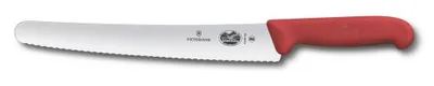 Produktbild von Fibrox, Brot- und Konditormesser, 26cm, Wellenschliff,rot,Blister