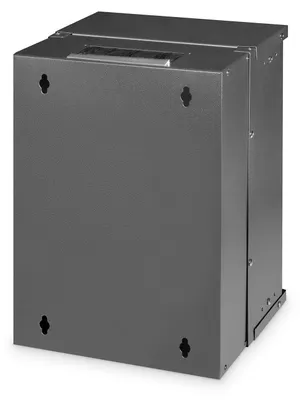 Zdjęcie produktu dla Digitus Obudowa naścienna SOHO Pro - 254 mm (10") - 315x300 mm (szer. x głęb.), Szafa wisząca, 9U, 60 kg, Zamek, Relingi, Zarządzanie okablowaniem