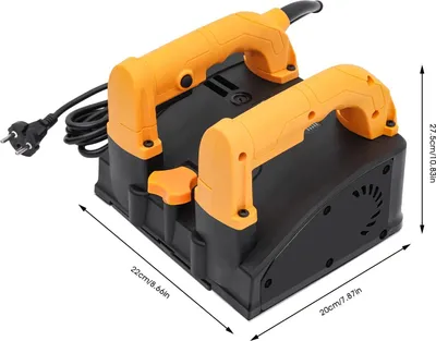 Produktbild von Elektrische Putzfräse für Wände - Standardklinge - Leistung 1200 W - Fräsbreite 15 cm - Frästiefe 1–4 mm - Drehzahl 1000–4000 U/min - Klingen 26 - Reinkupfermotor - Gold