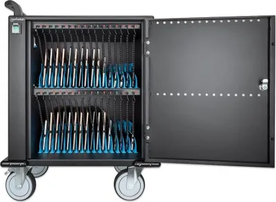 Zdjęcie produktu dla Manhattan 716000, Wózek przenośny do zarządzania urządzeniami, Czarny, 2,2 cm, 33 cm, 23,5 cm, 2 m