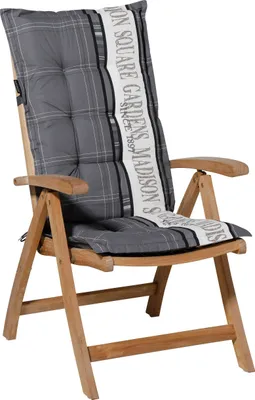 Image de Madison Stuhl Kissen mit hohem Garten 123x50 cm grau PhoSa056