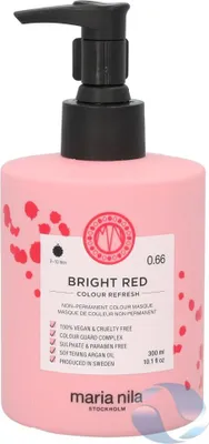Produktbild von Maria Nila Colour Refresh ernährende Maske mit Farbpigmenten zur Auffrischung roter Farbtöne Bright Red 300 ml