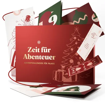 Imagen del producto de Calendario de Adviento para Parejas Tiempo para la Aventura para Enamorados 24 DESAFÍOS EMOCIONANTES PARA PAREJAS