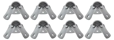 Kugelecken im 8er Set von HMF in Silber
