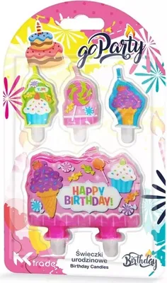Produktbild von Aga Happy Birthday Tortenkerzen