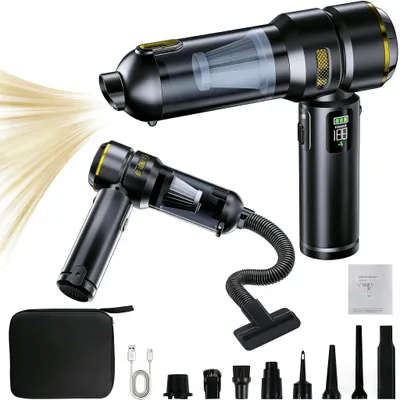 Handstaubsauger, 24.000 Pa, kabellos, bürstenloser Motor, schwarz/gold