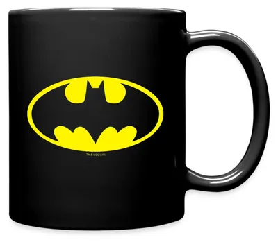 Produktbild von Spreadshirt DC Comics Batman Logo Original Tasse Einfarbig, One size, Schwarz