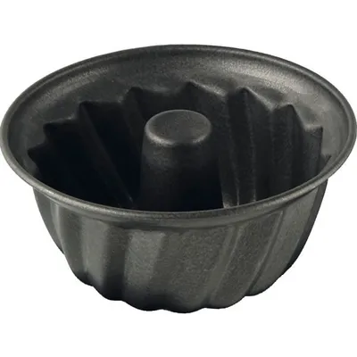 Zdjęcie produktu dla Zenker Gugelhupf Ø 10 cm SPECIAL - MINI, mała forma do pieczenia wykonana z blachy stalowej, forma do ciasta z powłoką nieprzywierającą (kolor: czarny)