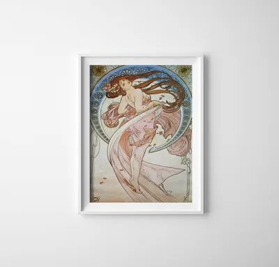 Produktbild von Poster - Canvas - Leinwand - 42 cm x 59,4 cm - Tanzen Alphonse Mucha