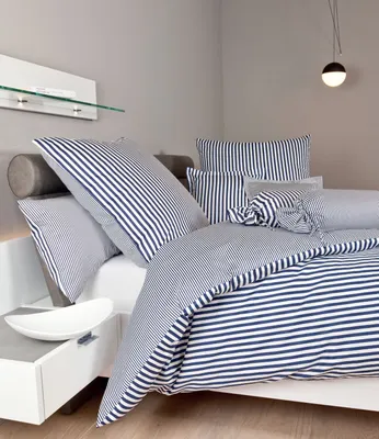Produktbild von Janine Mako-Satin Kissenhülle NR 15x40 1 teilig  modernclassic 3911-12-690 dunkelblau
