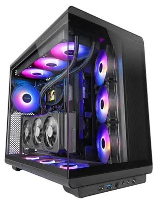 Immagine prodotto di Mars Gaming Mc-rev PC Case Atx doppio vetro temperato 3x ventole Argb invertite 12 cm nero