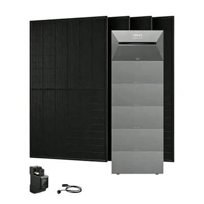 Produktbild von Powerness® Balkonkraftwerk mit Speicher,Anker SOLIX Solarbank 3 E2700 Pro Speicher mit 5x BP2700 Erweiterungsakku,4x 500W Solarmodule & Smartmeter