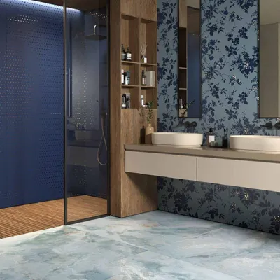 Immagine prodotto di CASA39 Piastrelle effetto marmo blu 60x120 cm La Faenza Aesthetica