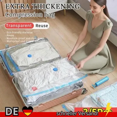 Produktbild von 3 5PCS Vakuum-Aufbewahrungsbeutel für Kleidung Bettwäsche Platzsparende