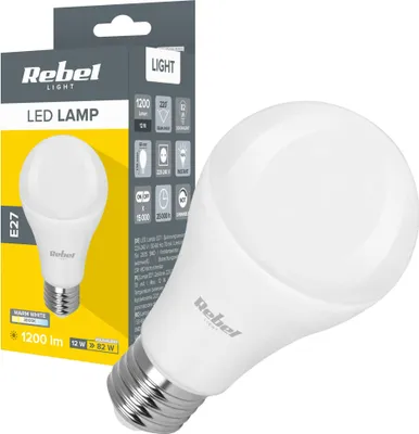 Produktbild von LED-Lampe 12W E27 3000K 230V Rebel