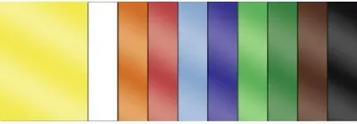 Produktbild von Glanzpapier ungummiert 80g/qm 25x35cm VE=50 Blatt 10 Farben sortiert