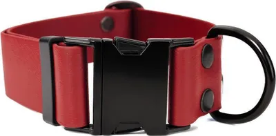 Produktbild von Mystique® Biothane Klick Halsband 38mm rot 60-70cm