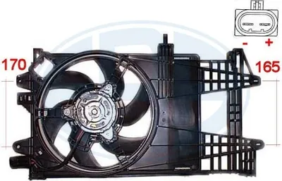 Produktbild von ERA 352014 Lüfter Motorkühlung Kühlerlüfter für FIAT PUNTO (188) Wasserkühler Ø310mm