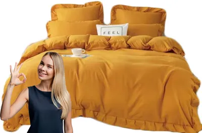 Produktbild von JadorDecor Bettwäsche-Set mit Rüsche 140x200 cm