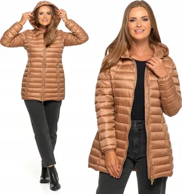 Produktbild von Damen Übergangsjacke - Daunenjacke Größe XL - elegante Jacke beige - Herbstjacke