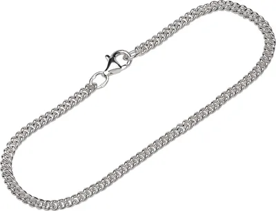Produktbild von NKlaus 26cm Fußkette 925 Silber Panzerkette 3mm breite Damen Fußgliederkette Fußamulett 14596