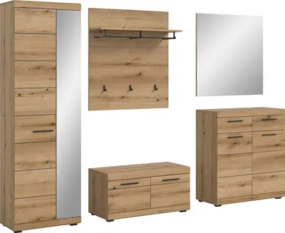 Produktbild von Garderoben-Set >Scout< (5-teilig) in Evoke Eiche Nachbildung - 272x197x40cm (BxHxT)