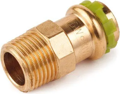 Produktbild von Kupfer Pressfitting Sudo-Press Übergangsverschraubung Außengewinde 18 mm - 1/2' Kontur V DVGW
