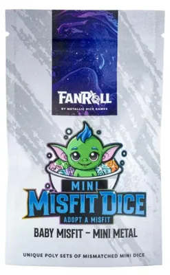 Zdjęcie produktu dla Misfit Adopt a Misfit Zestaw mini kostek Blind Bag Display Baby Misfit – zestaw mini metalowych figurek (12)