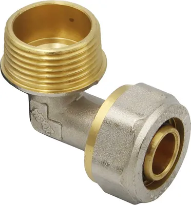 Produktbild von Klemmring Schraubfitting Winkel 20x2 90° - 3/4 Zoll Aussengewinde