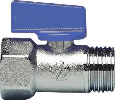 Produktbild von Ventil Mini 1/2 M/F Blauer Griff