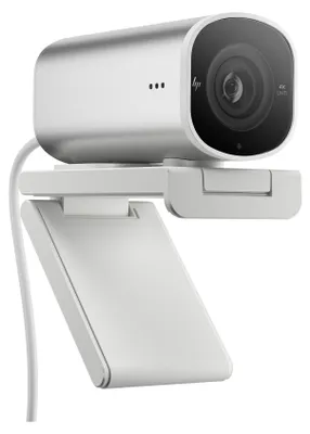 Produktbild von HP CONSUMER. 960 4K Streaming Webcam UHD Auflösung 60 FPS 100° Sichtfeld 360° schwenkbar KI unterstützt Autofokus HDR 2 Dual-Mikrofone| USB-A magnetische Abdeckung silber,695J6AA#ABB