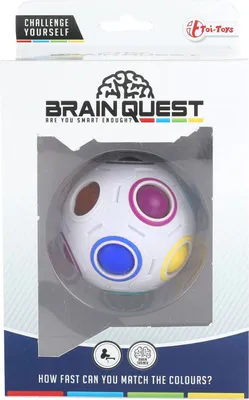 Productafbeelding van Toi-Toys 51085A - Zauberball - Kleurenspel (7 cm) Puzzelspel, spel voor geduld, reisspeelgoed, hersentraining