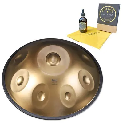 Produktbild von Sela Nomo sehp401 Handpan D-Kurd Edelstahl 12 Töne mit Pflegemittel