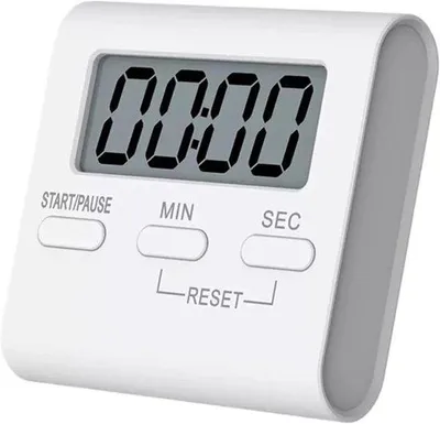 Image de Minuteur de cuisine numérique avec grand écran LCD - 99 minutes - Noir