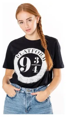 Immagine prodotto di Maglietta di Harry Potter «Platform 9 3/4» con stampa in rilievo, taglia XXL