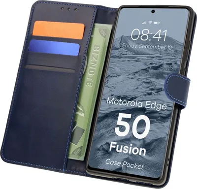 Produktbild von Bizon Case Tasche Motorola Edge 50 Fusion navyblau
