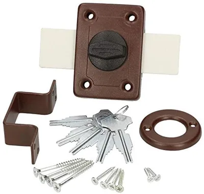 Immagine prodotto di KOTARBAU® Serratura a vite 140 mm Serratura perimetrale Serratura per porta supplementare Cilindro a profilo Serratura per porta supplementare Serratura per garage Serratura per porta Marrone Top