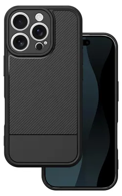 Immagine prodotto di Custodia protettiva in fibra di carbonio per iPhone 16 Pro da 6,3", colore nero