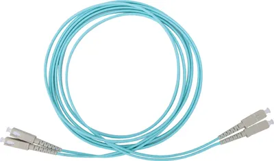 Obrázok produktu pre Multimódový duplexný optický kábel SC/UPC SC/UPC 50/125-MM-OM3 10 Gigabit 3 metre