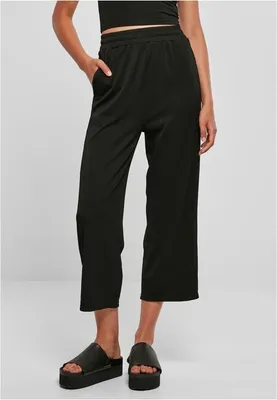 Obrázek produktu pro Urban Classics Ladies Straight Leg Rib Interlock Culotte black - XXL