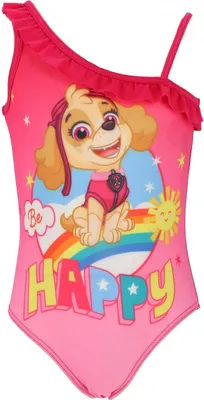 Produktbild von Paw Patrol Mädchen Schwimmanzug Farbenfrohe Badebekleidung für den Strand Rot 5/6 Jahre