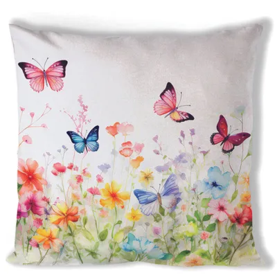 Productafbeelding van Ambiente, kussensloop met vlindermotief, 40 x 40 cm