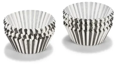 Papier-Cupcake-Förmchen, schwarz/weiß, 200 Stück, Ø 5 cm
