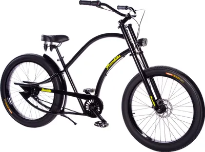 Produktbild von Plumbike Grand Chopper Fahrrad 26" Scheibenbremse, Unique Glossy Black - Schwarz Matt