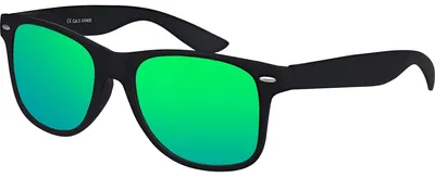 Produktbild von Balinco Sonnenbrille UV400 CAT 3 CE Rubber - mit Federscharnier für Damen & Herren (schwarz - grün)