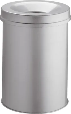 Zdjęcie produktu dla Durable 3305 10 Kosz na śmieci Safe okrągły 15 litrów, szary